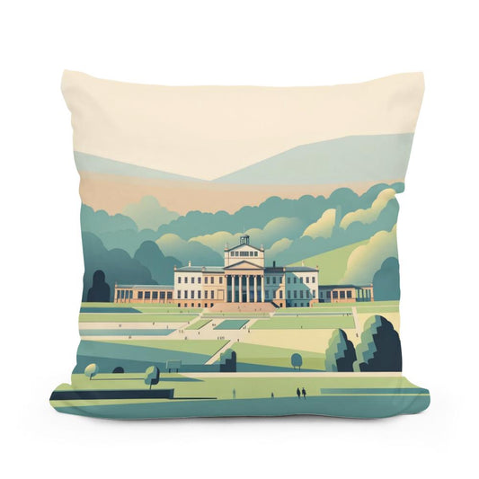 Manchester Heaton Park Serene Minimalism Cotton Cushion