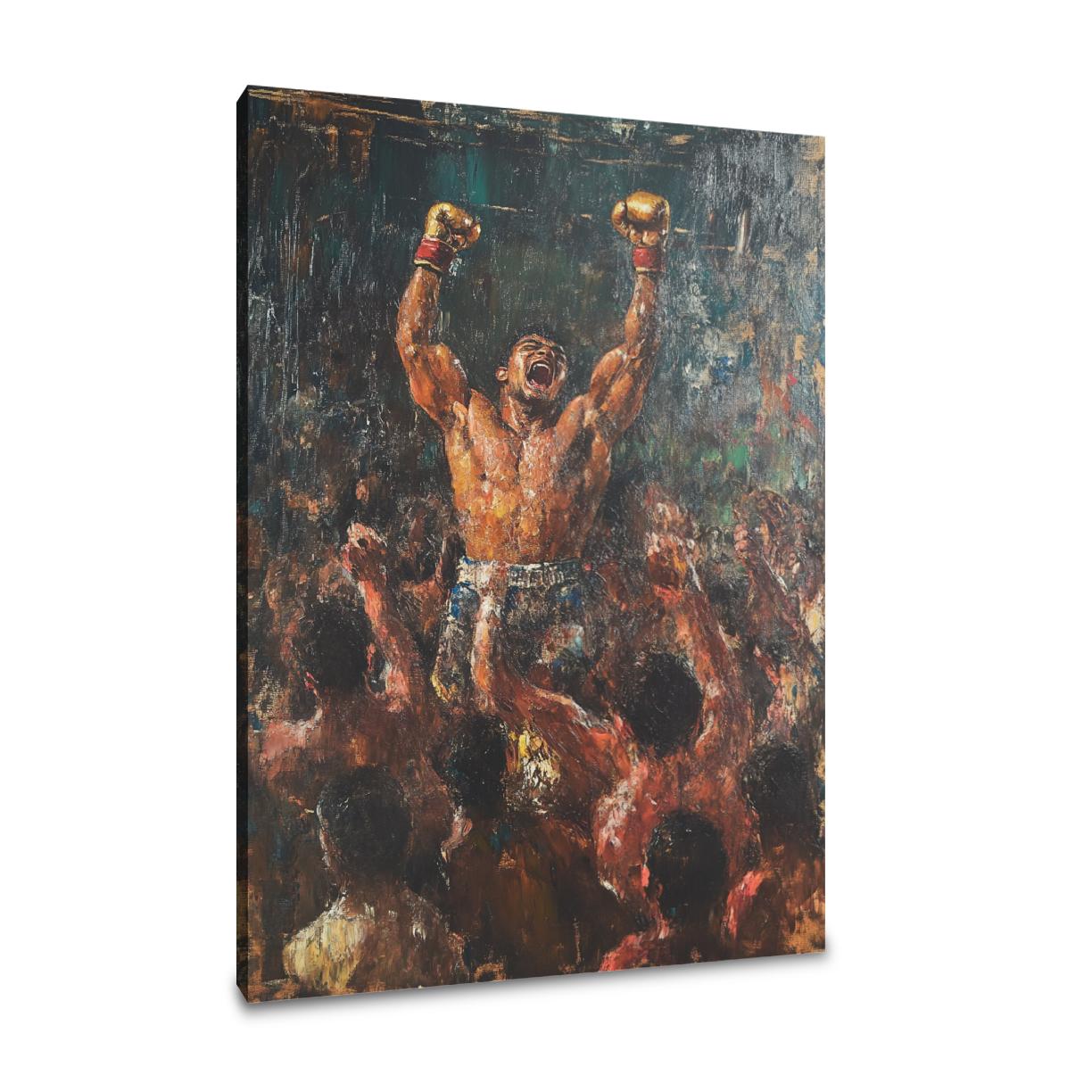 Victorious Boxer Triumph Canvas