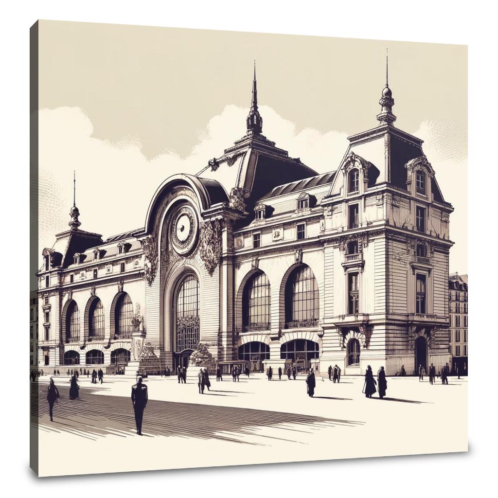 Timelessness of Paris Musée d'Orsay Canvas
