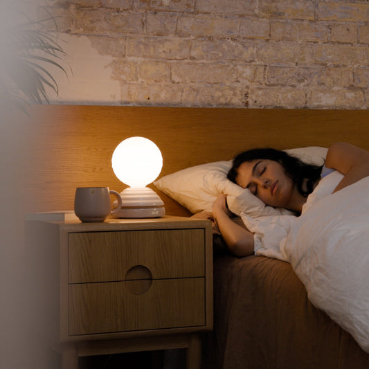 Wake Sleep Light in Pebble White
