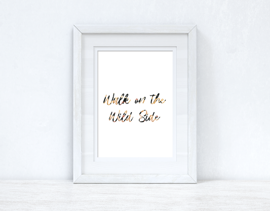 Walk On The Wild Side Animal Print Bedroom Home Simple Decor Wall Print