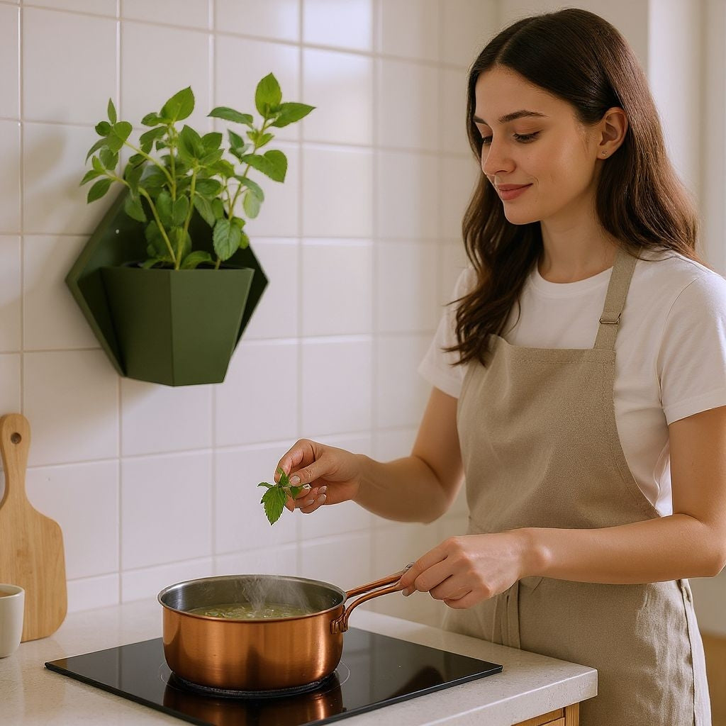 Geometric Wall Planter for Herbs | Modern Wall Mounted Planter