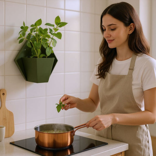 Geometric Wall Planter for Herbs | Modern Wall Mounted Planter