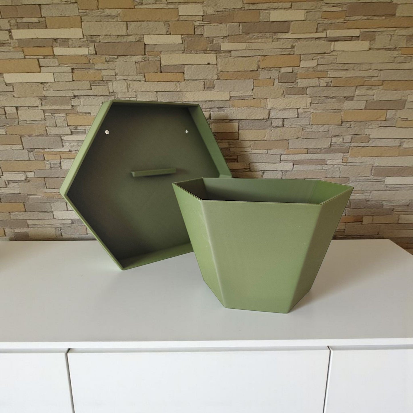 Geometric Wall Planter for Herbs | Modern Wall Mounted Planter