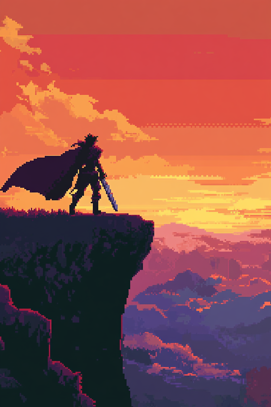 Warrior's Hilltop Sunset Canvas