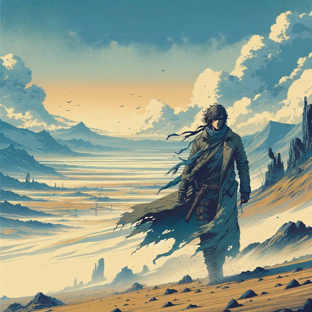 Wasteland Wanderer Cotton Cushion