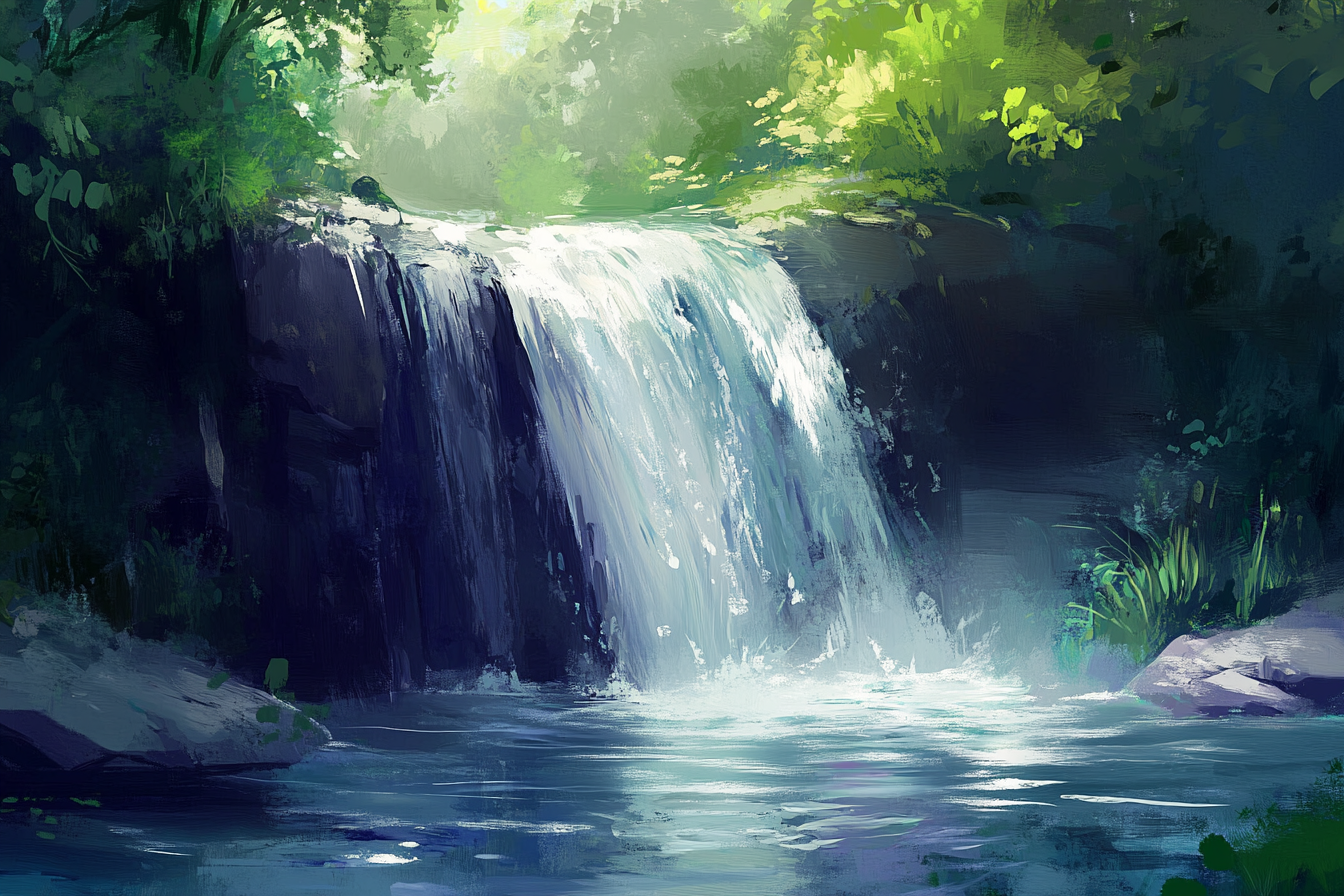 Waterfall Whispers Canvas