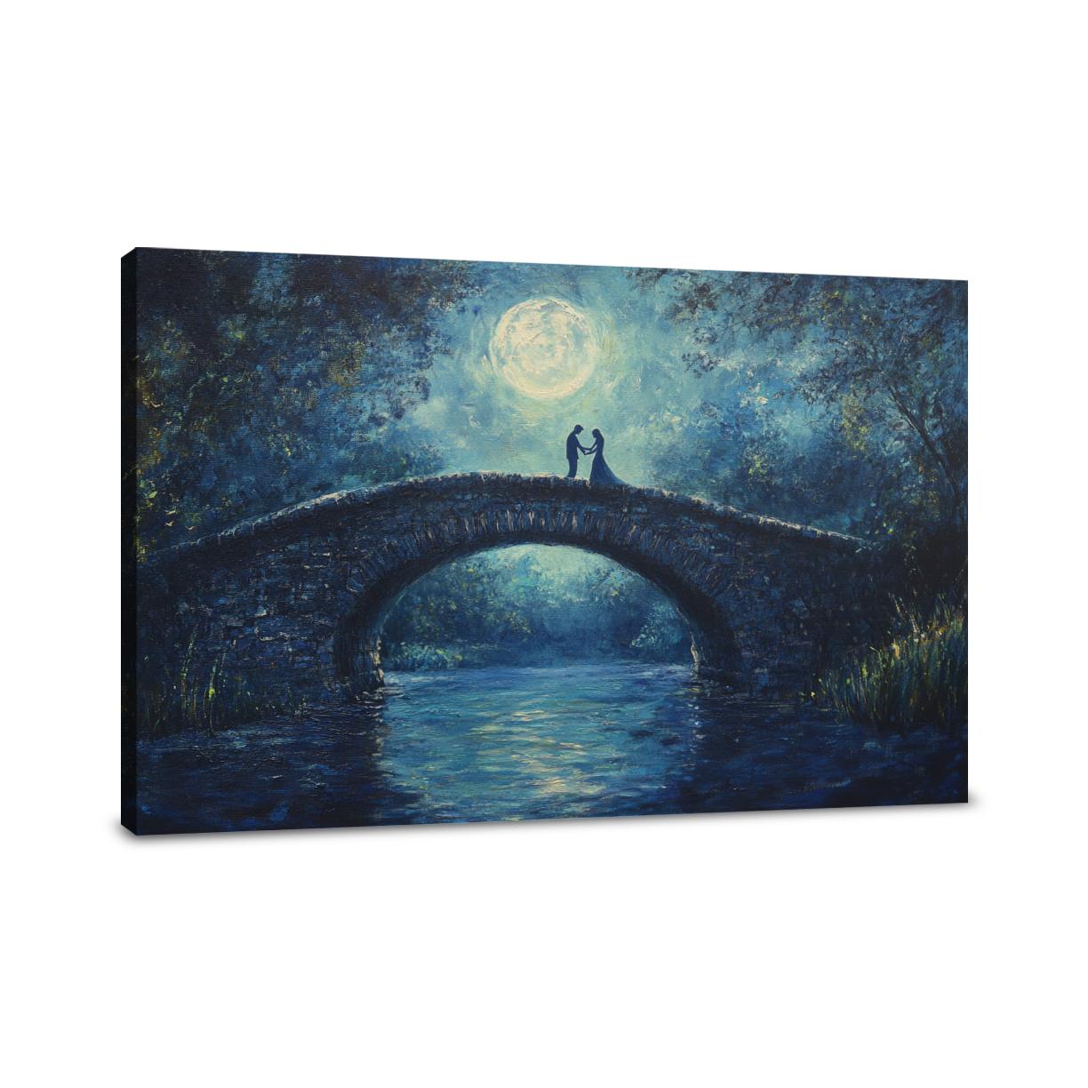 Midnight Bridge Dreams Canvas