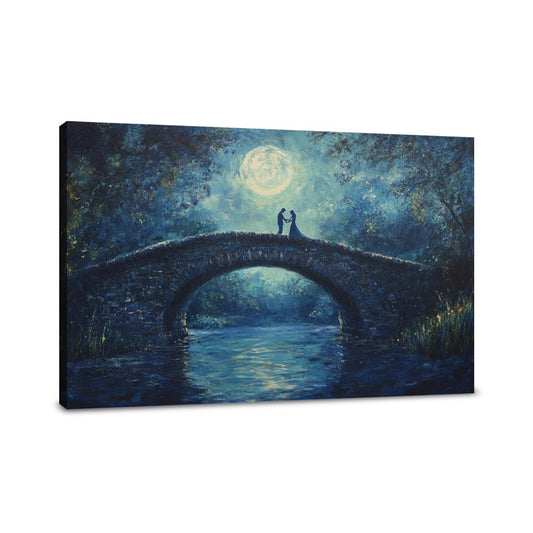 Midnight Bridge Dreams Canvas