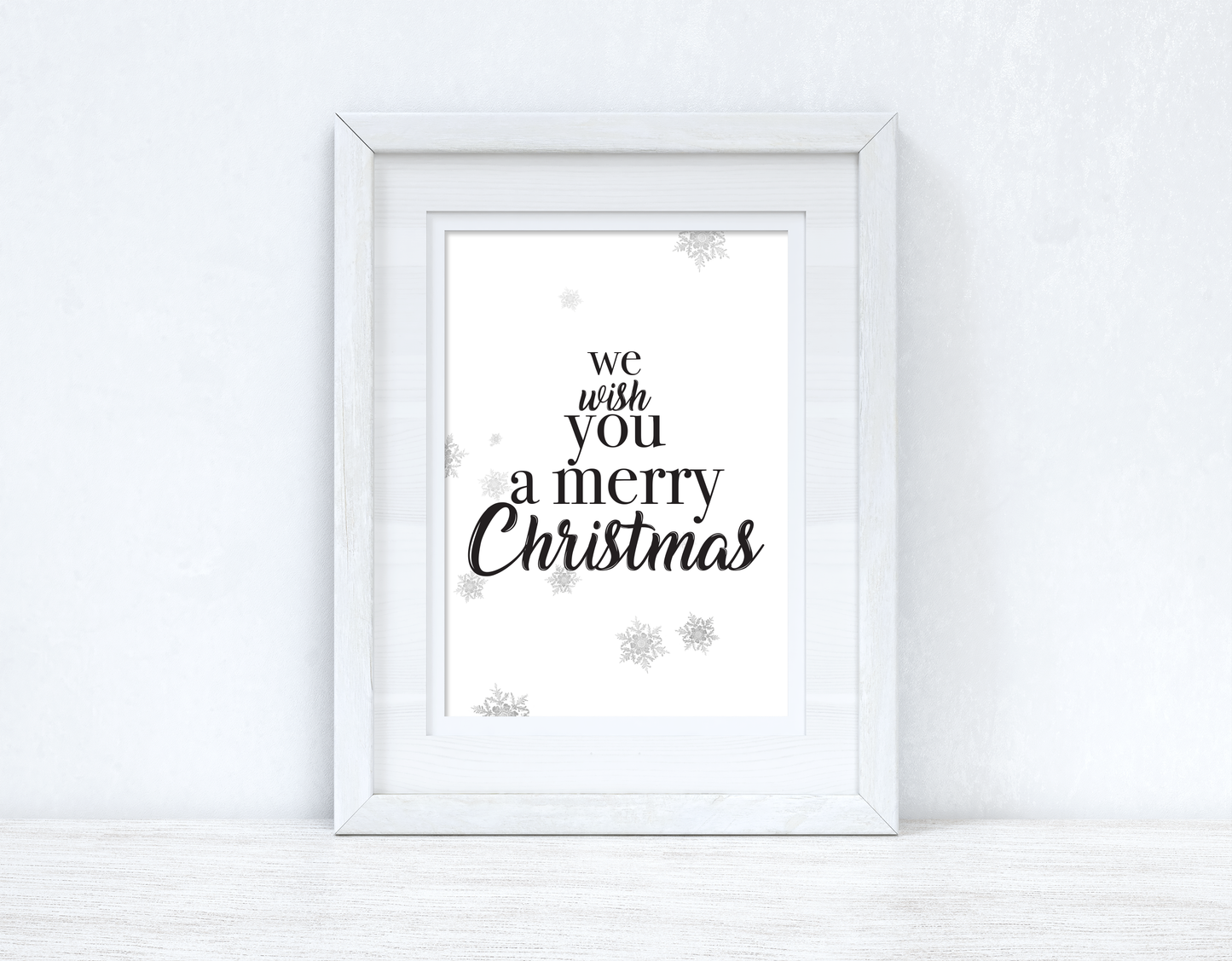 We Wish You A Merry Christmas Seasonal Wall Home Decor Print