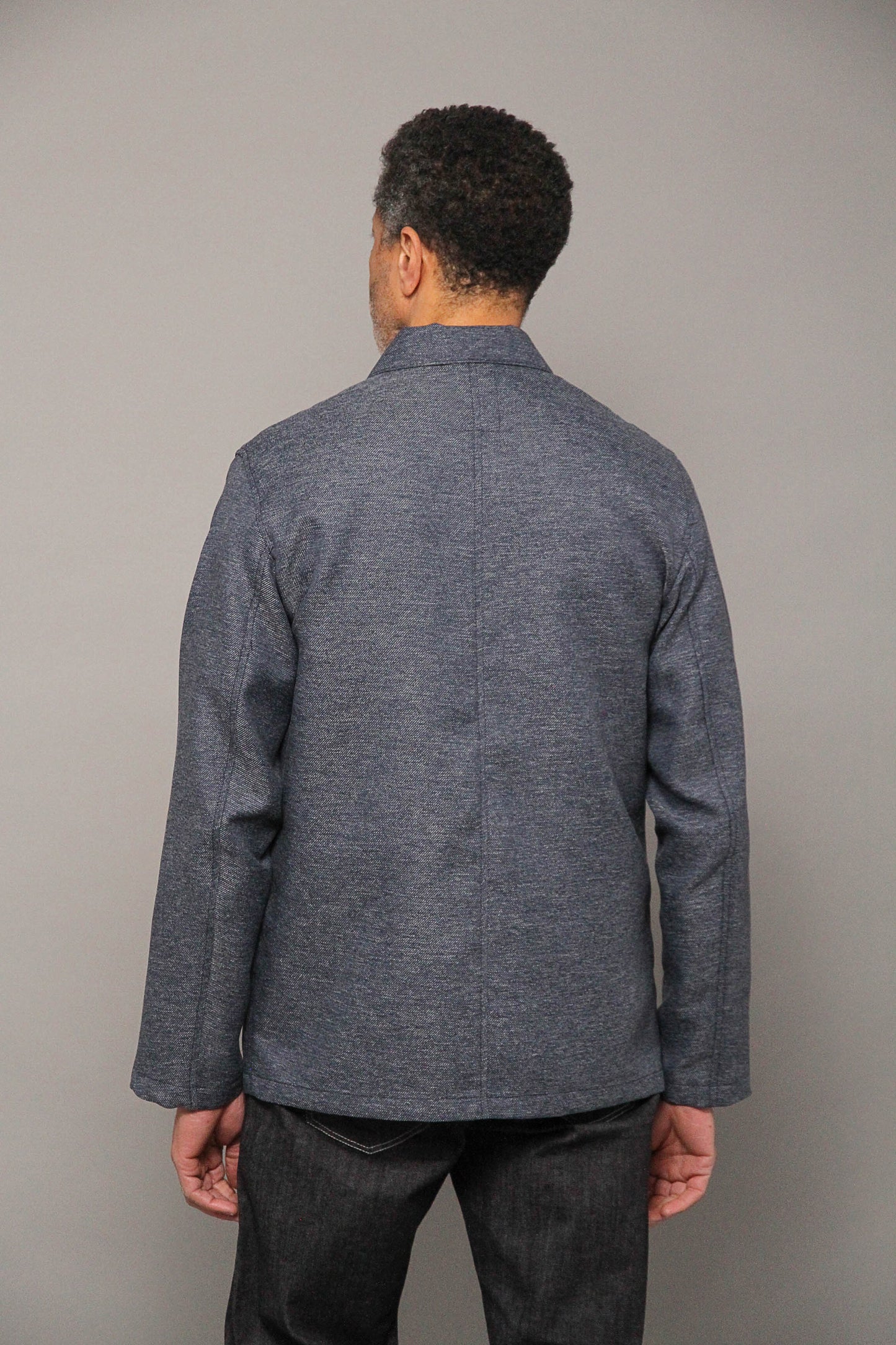 James Four Pocket Jacket - Sky Blue Twill