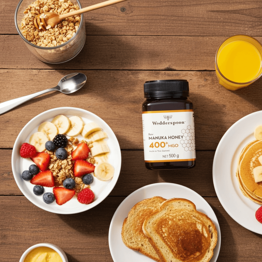 Wedderspoon Raw Manuka Honey 400 MGO (500g) – Unpasteurised High Potency