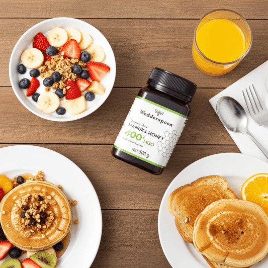 Wedderspoon Raw Organic Manuka Honey 400 MGO (500g) – Unpasteurised High Potency