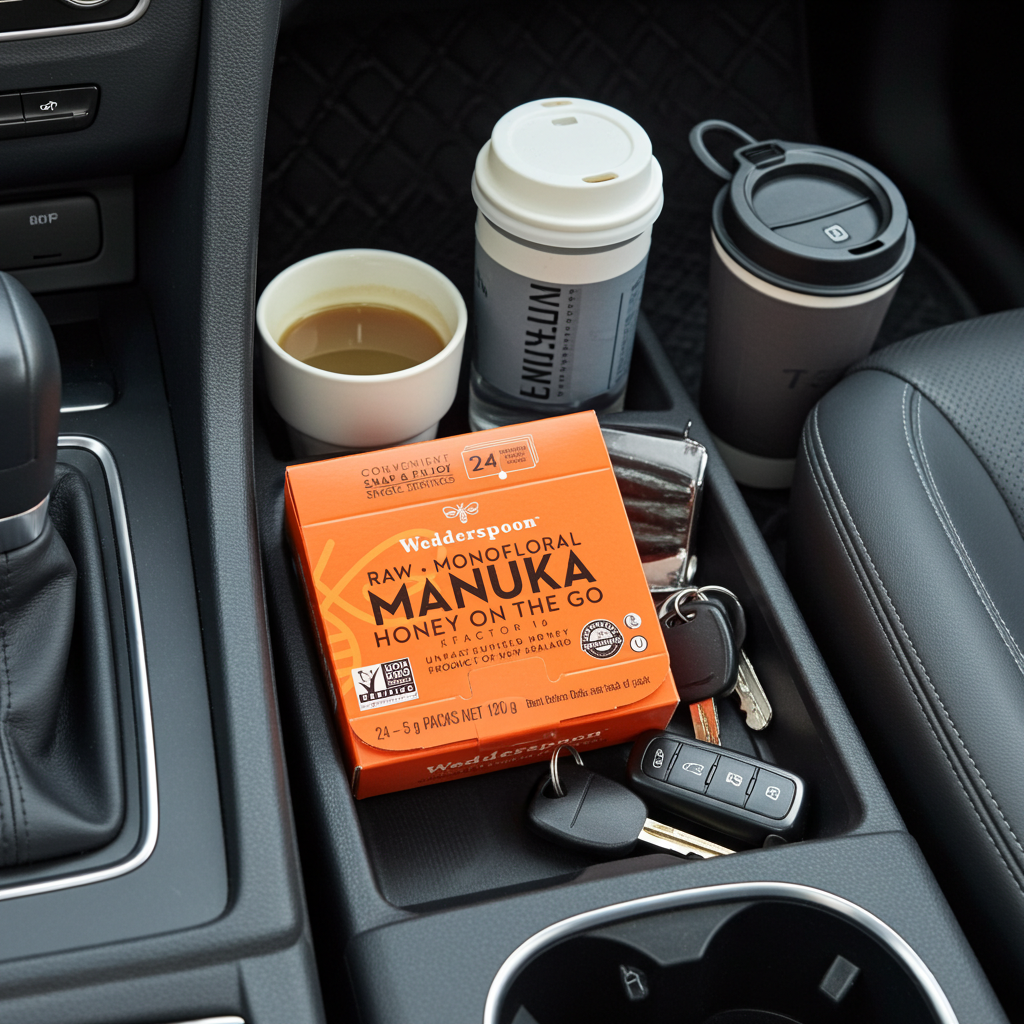 Wedderspoon Honey On The Go KFactor 16+ Manuka Snap Packs 120g (24 snaps per box)