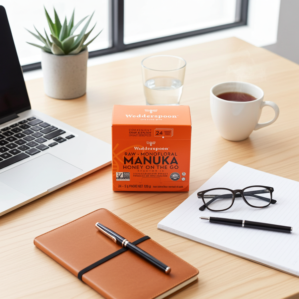 Wedderspoon Honey On The Go KFactor 16+ Manuka Snap Packs 120g (24 snaps per box)