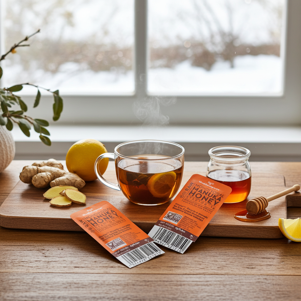 Wedderspoon Honey On The Go KFactor 16+ Manuka Snap Packs 120g (24 snaps per box)