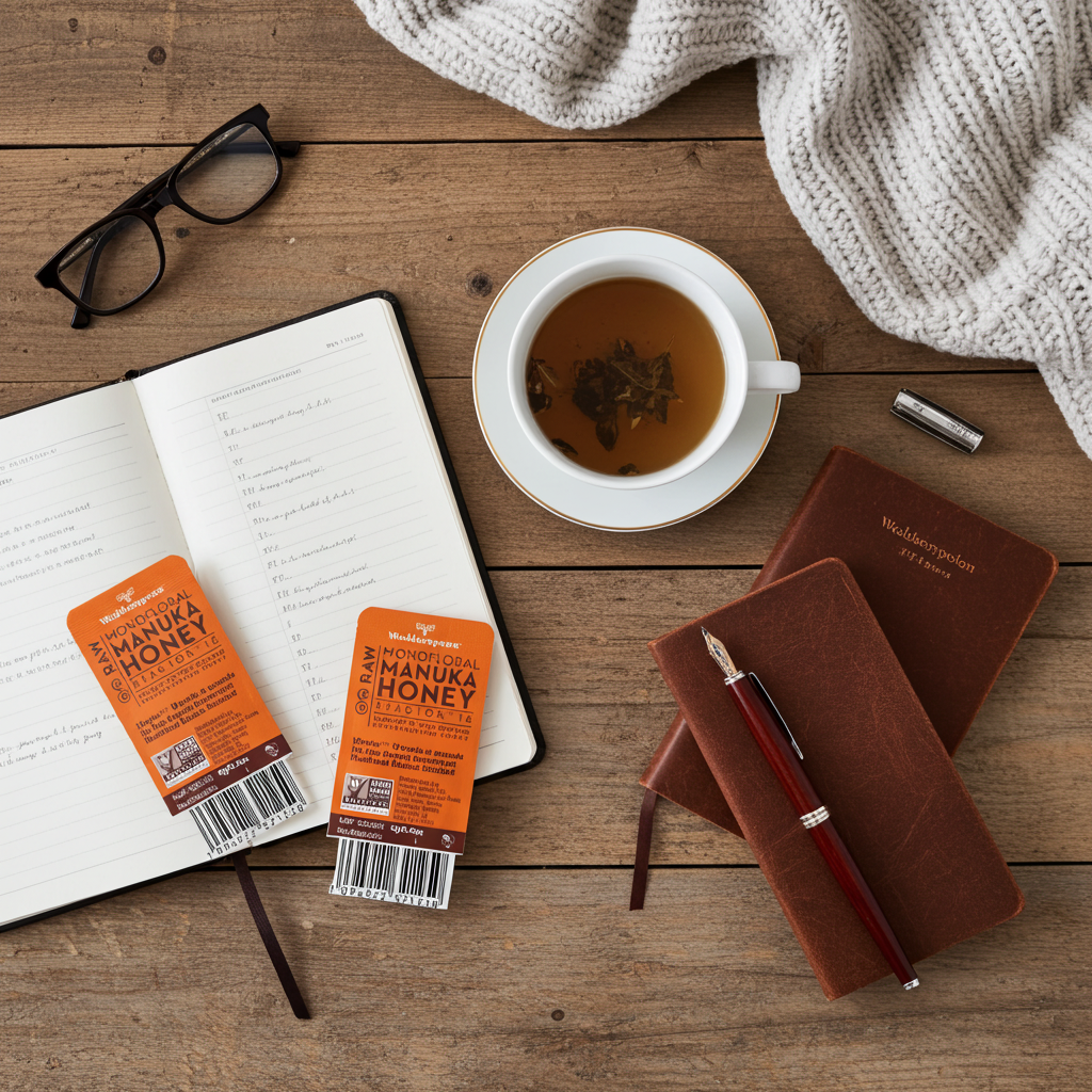 Wedderspoon Honey On The Go KFactor 16+ Manuka Snap Packs 120g (24 snaps per box)