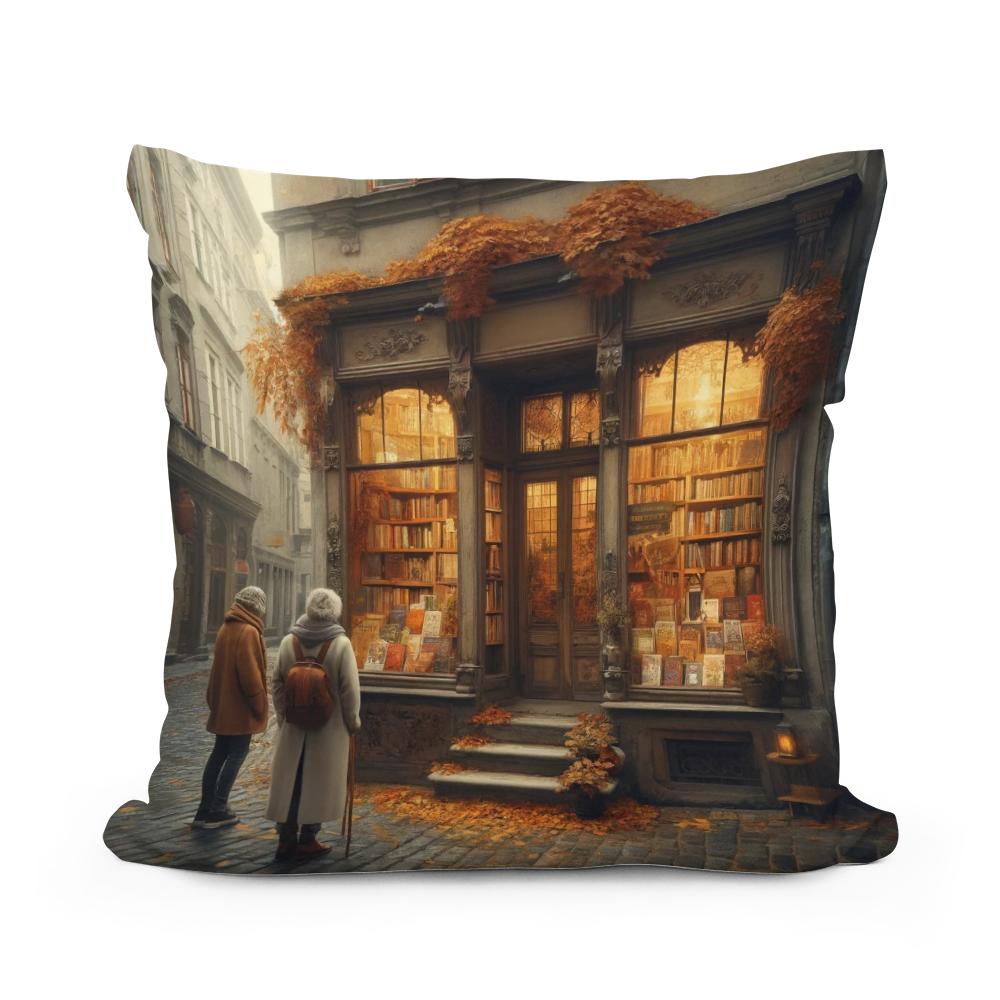 Cozy Autumn Reads Cotton Cushion