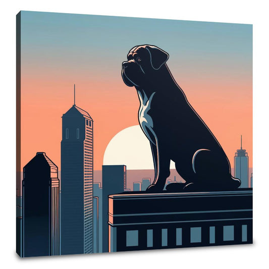 Dawn Sentinel Bullmastiff Canvas