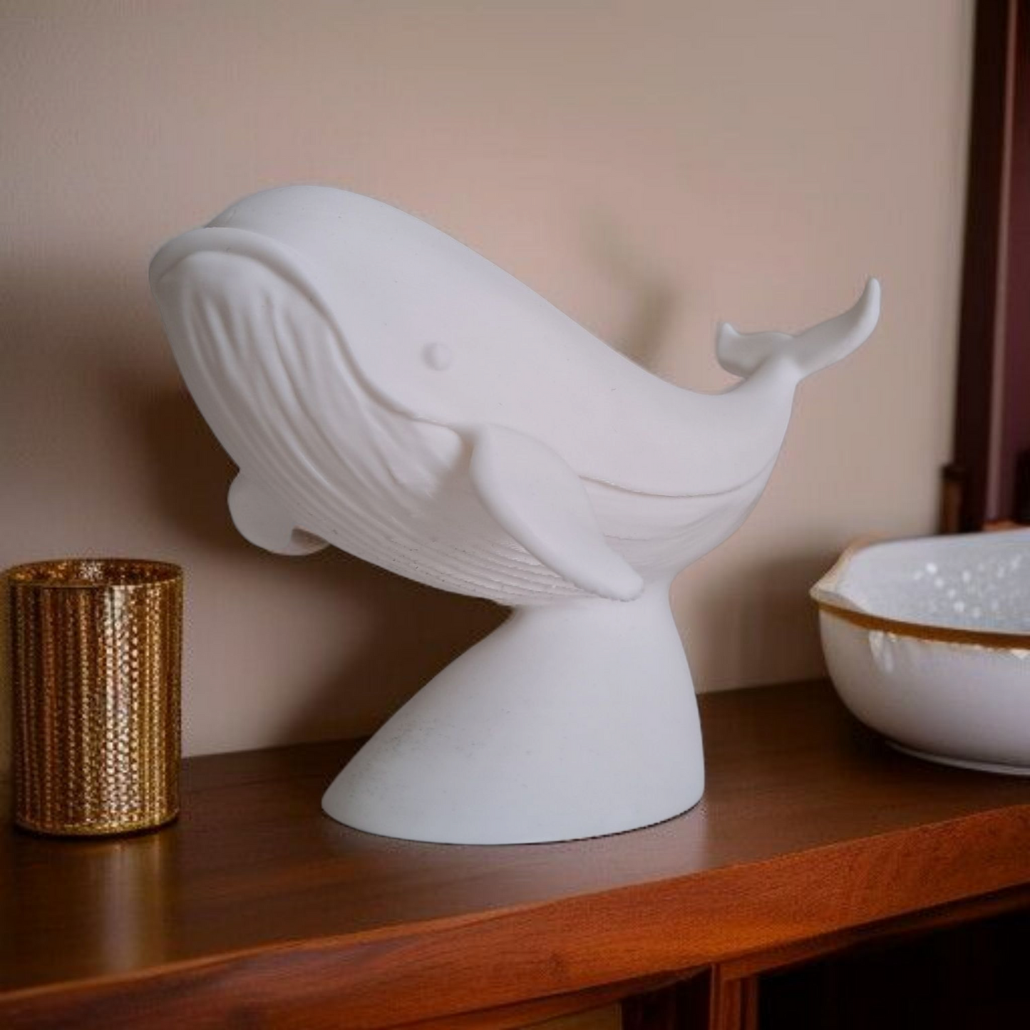 Sculpture #18 | Whale on Stand | Minimalist Ocean-Inspired Sculpture
