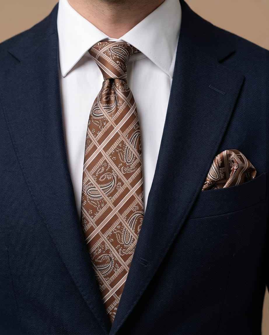 The "Heritage Paisley" Tie & Cufflink Set