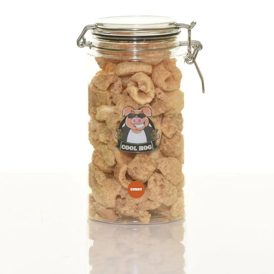 Curry Flavour Pork Scratching Jar