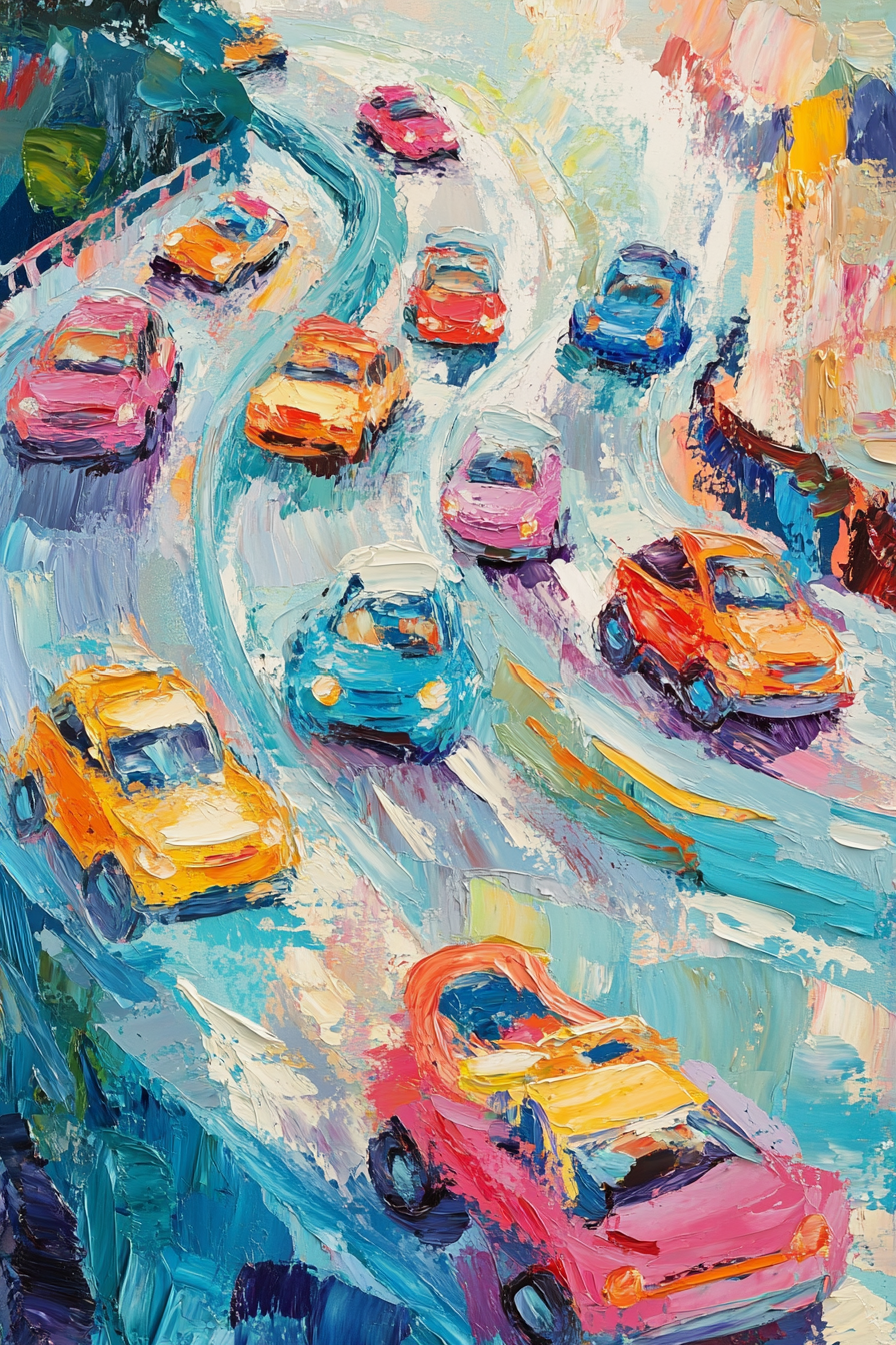 Wheels in Motion Canvas
