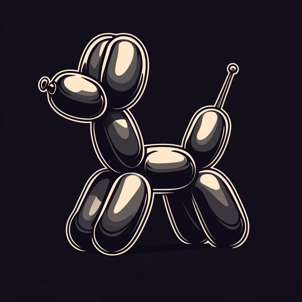 Whimsical Balloon Dog Canvas
