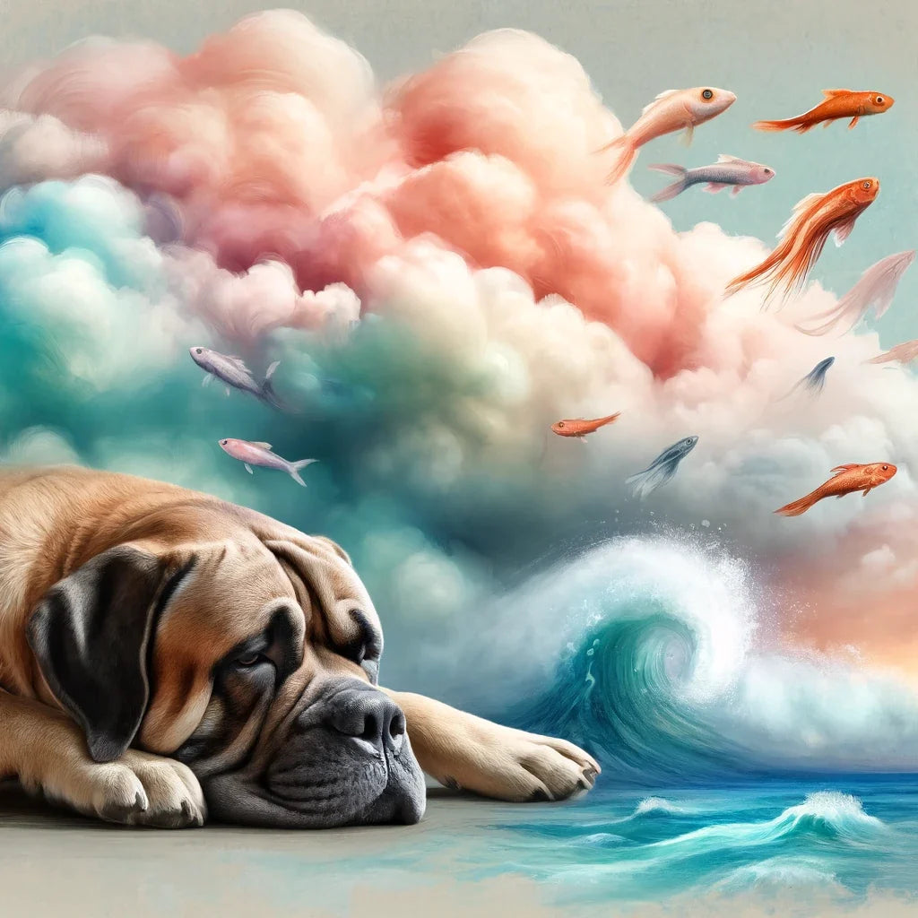Whimsical Daydreams Bullmastiff Canvas