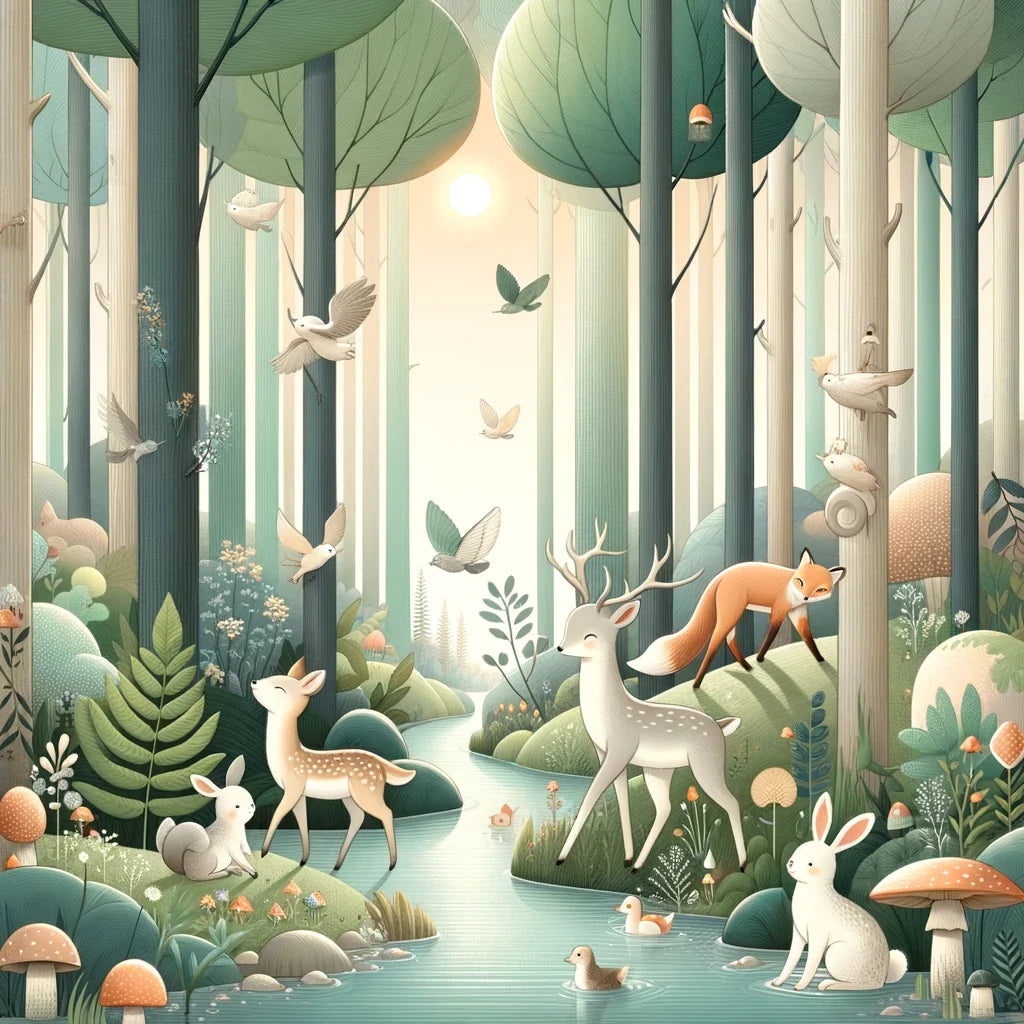 Whimsical Forest Canvas
