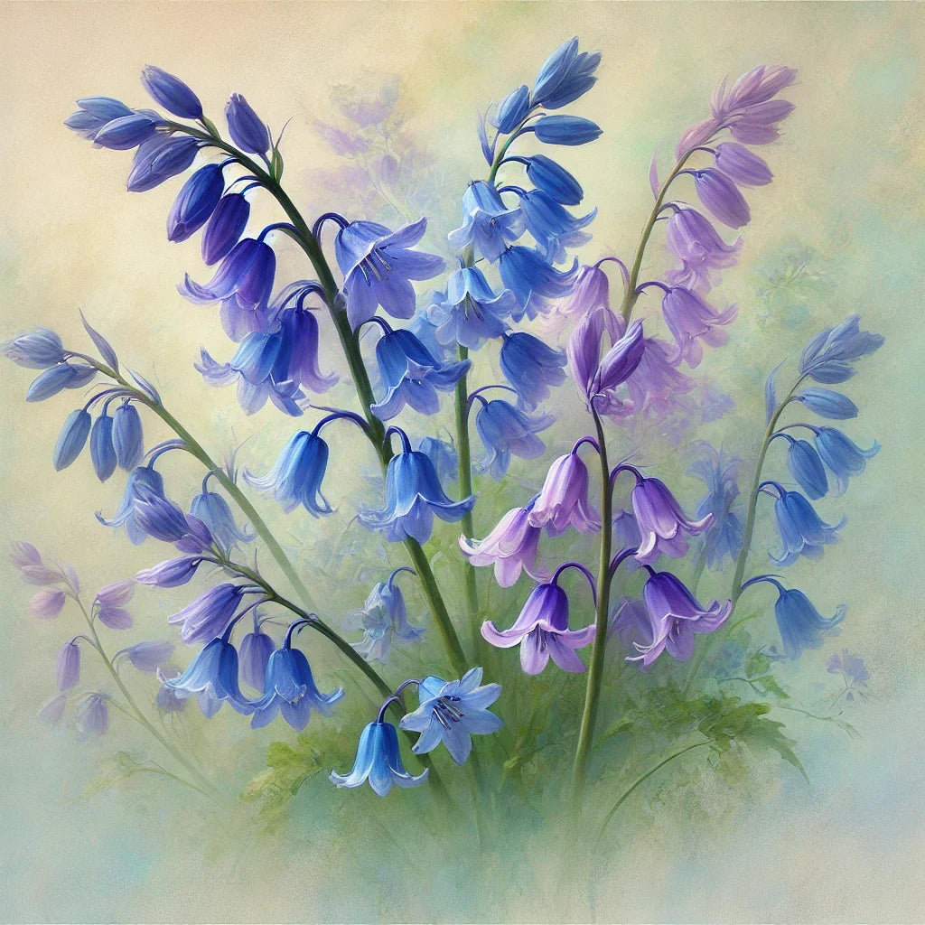 Whispering Bluebells Cotton Cushion