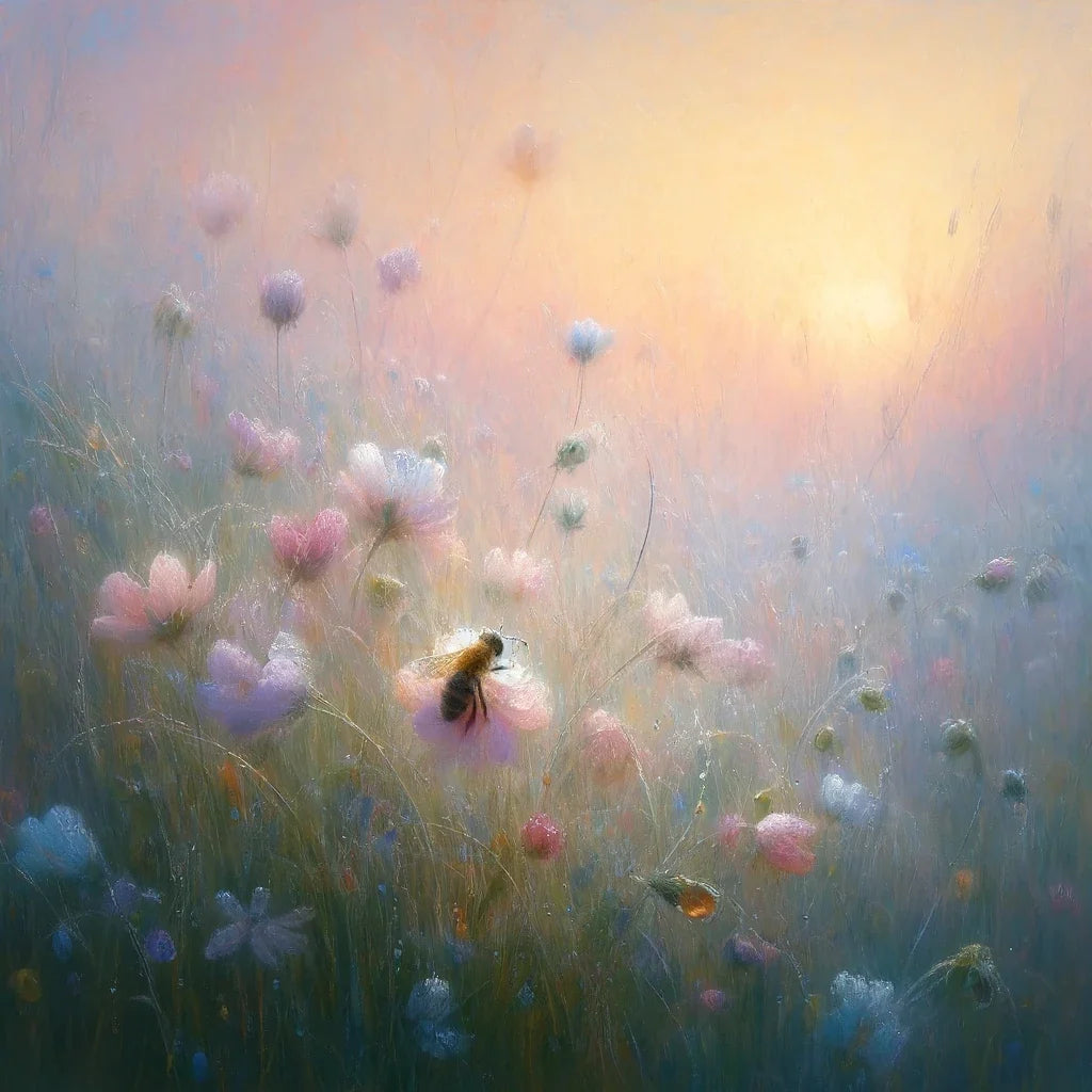 Whispers of the Meadow Bee Canvas