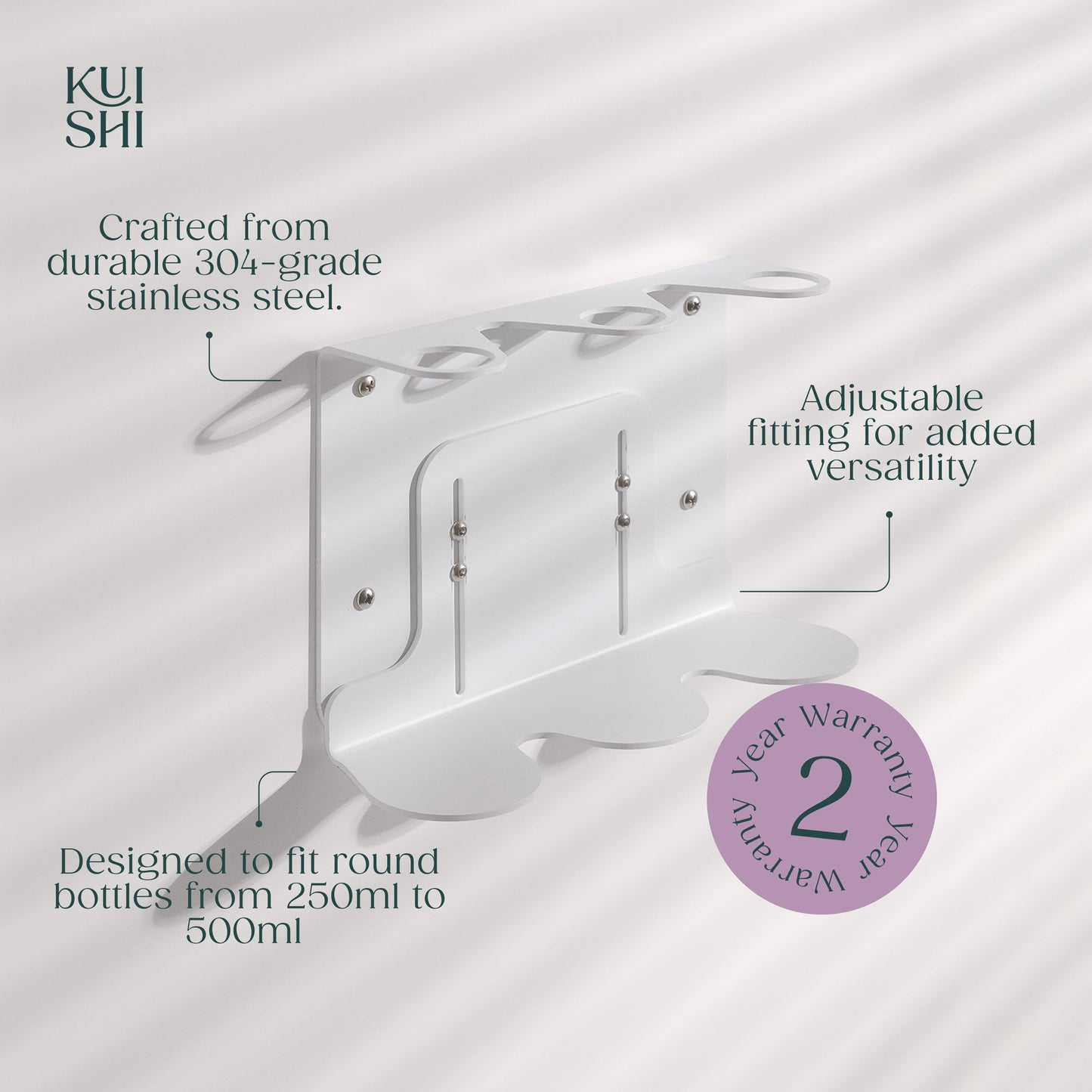 White Triple Bottle Holder