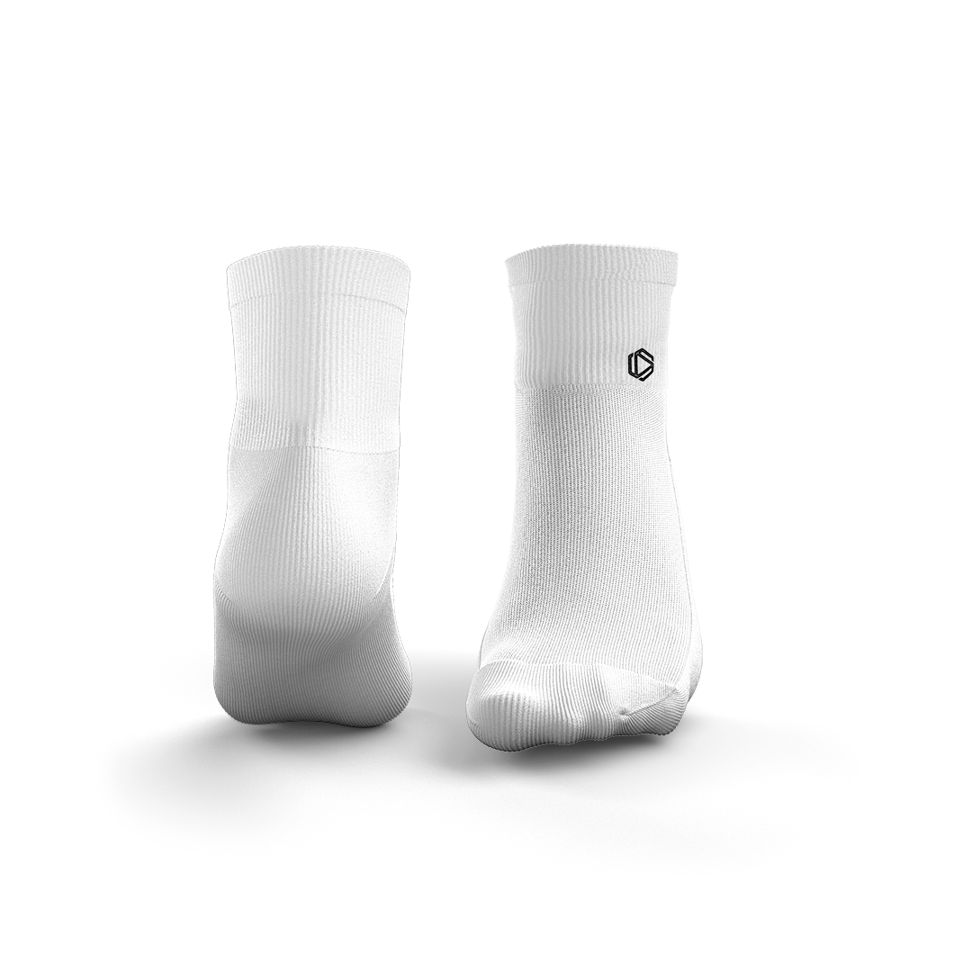 White HEXXEE Low Cut Crew Socks X3