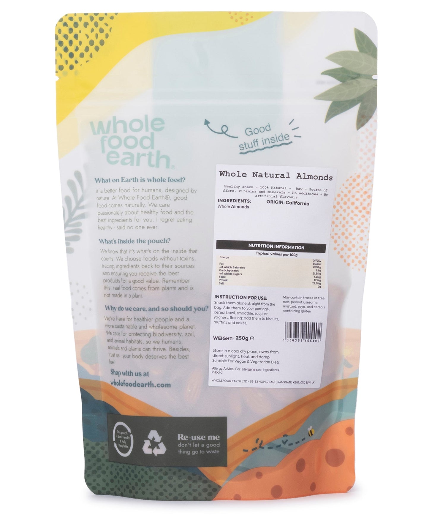 Whole Natural Almonds