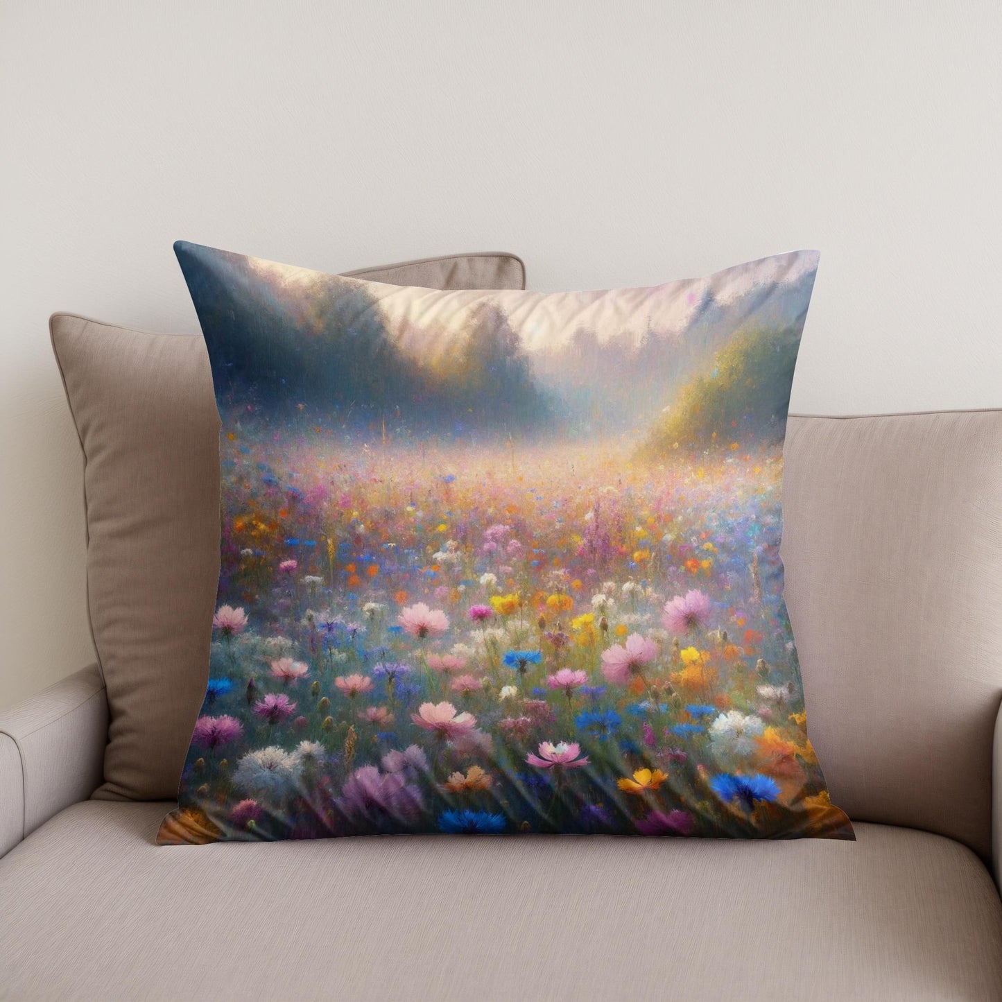 Wildflower Whispers Cotton Cushion