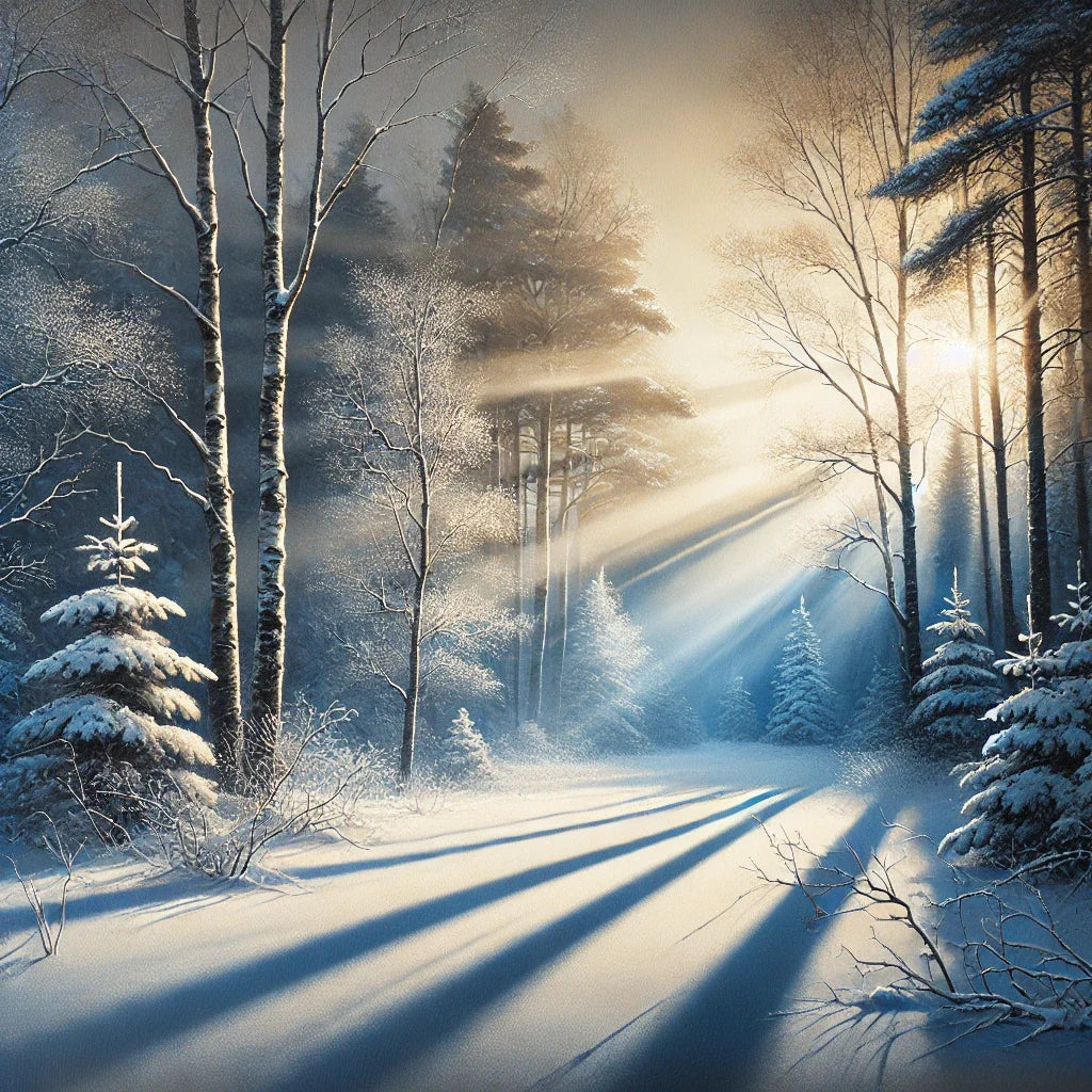 Winter's First Light Canvas