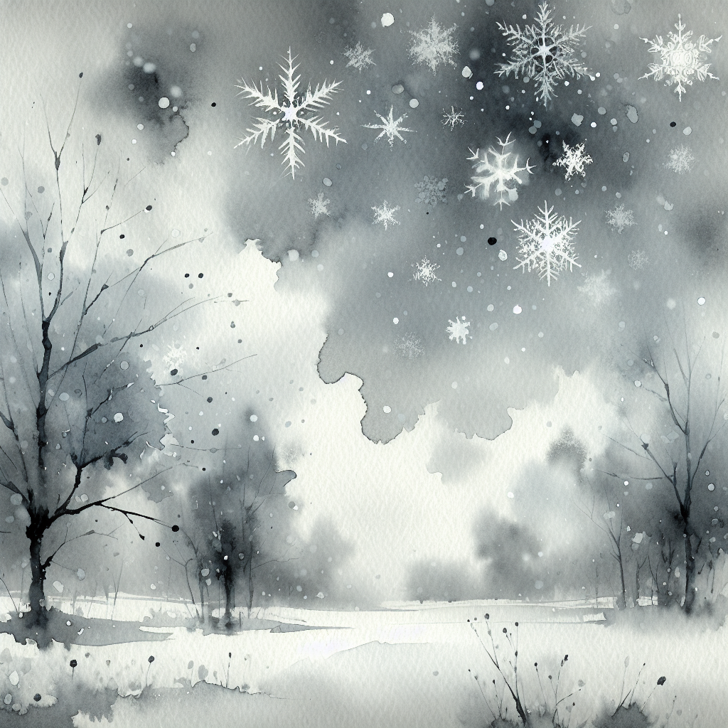Winter's Whispering Snowfall Canvas