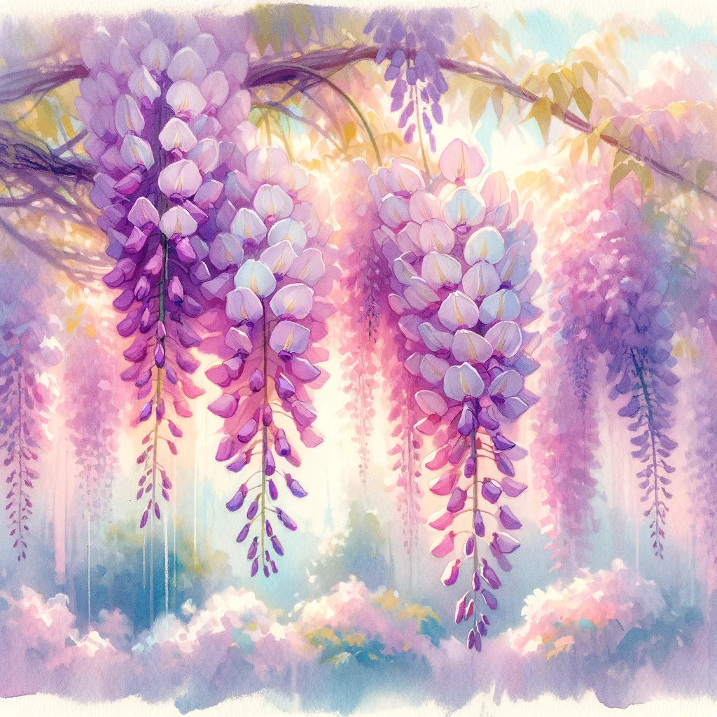 Wisteria Garden Cotton Cushion