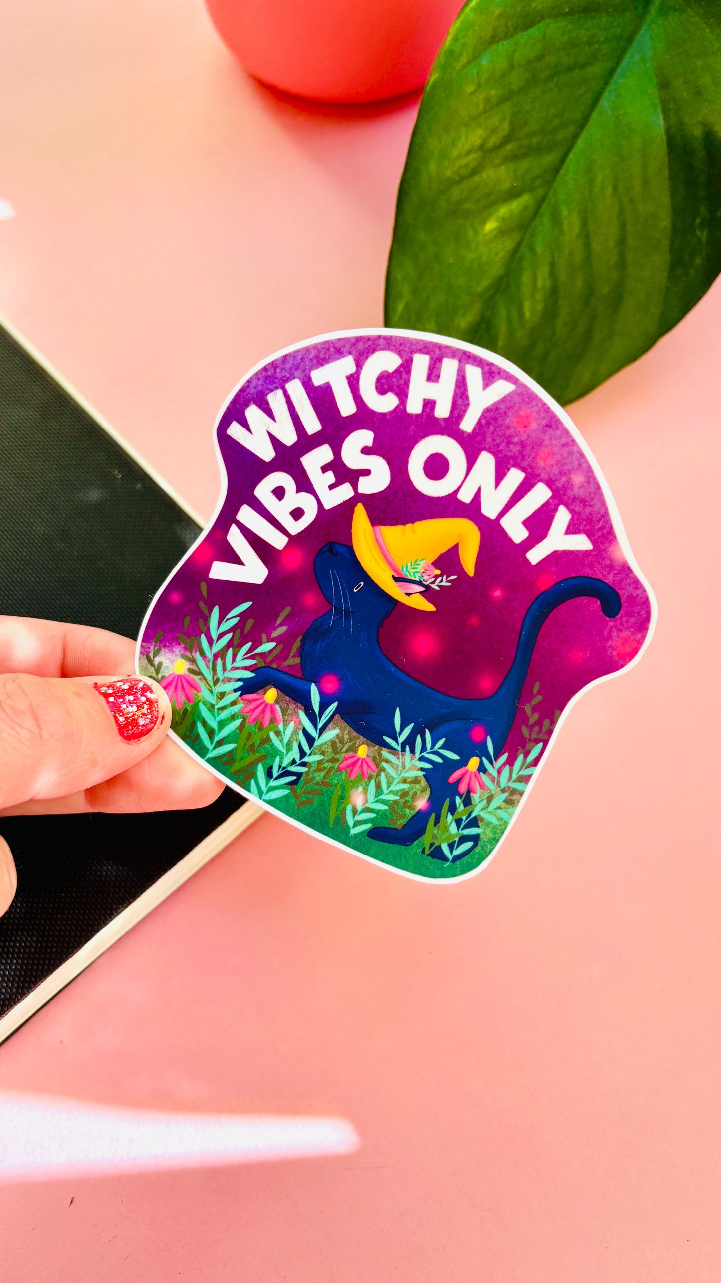 Witchy Vibes Only – Halloween Vinyl Sticker