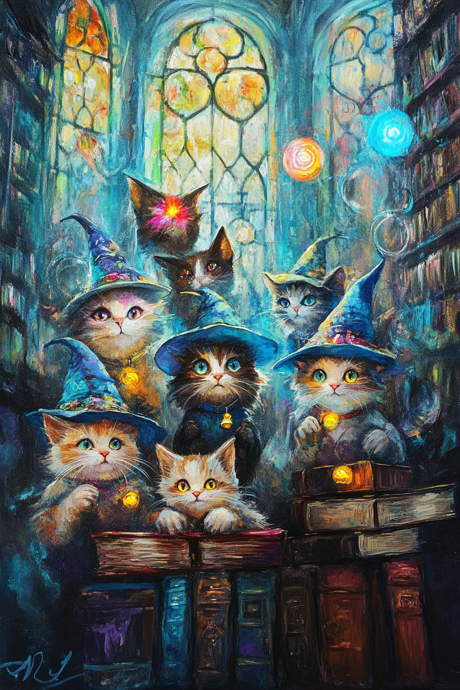 Wizarding Kittens Blanket