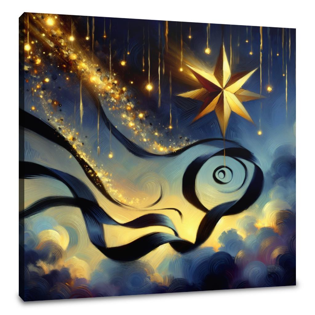 Twilight Mystery Ribbon Canvas