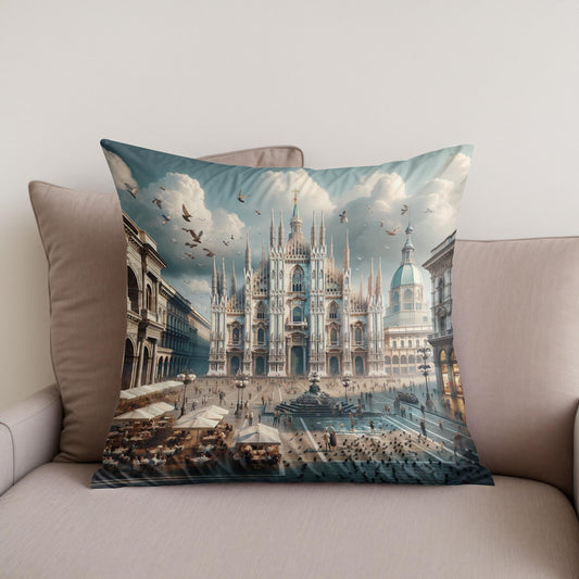Piazza del Duomo Cotton Cushion
