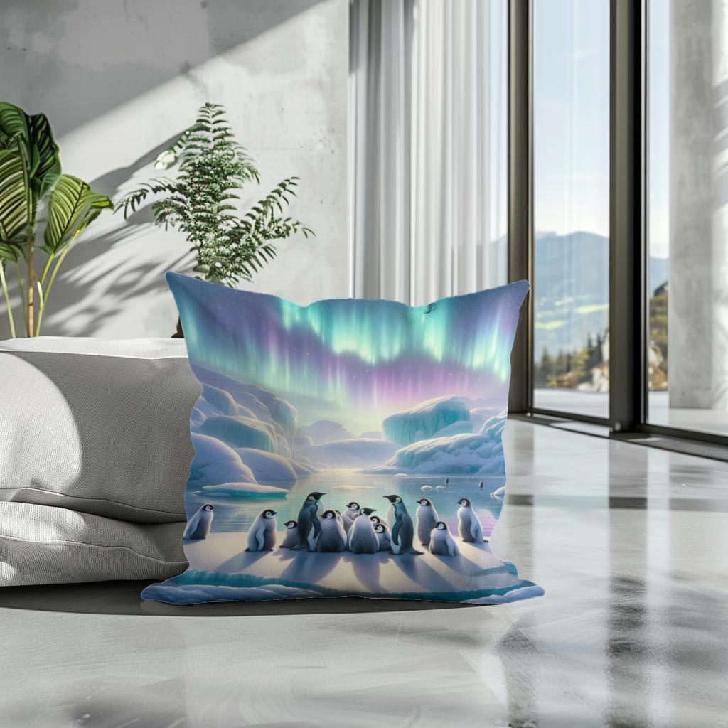 Polar Whispers Cotton Cushion
