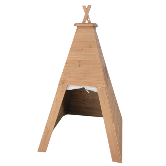 Wooden Teepee Playhouse Without Floor A Magical Hideaway - Indoor and Outdoor Play