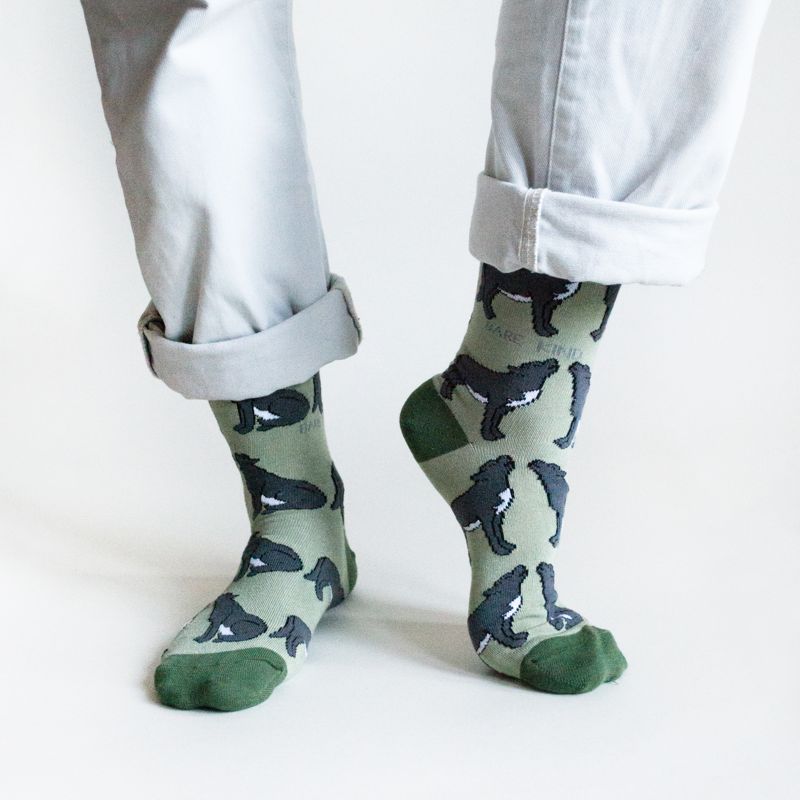 Save the Wolves Bamboo Socks