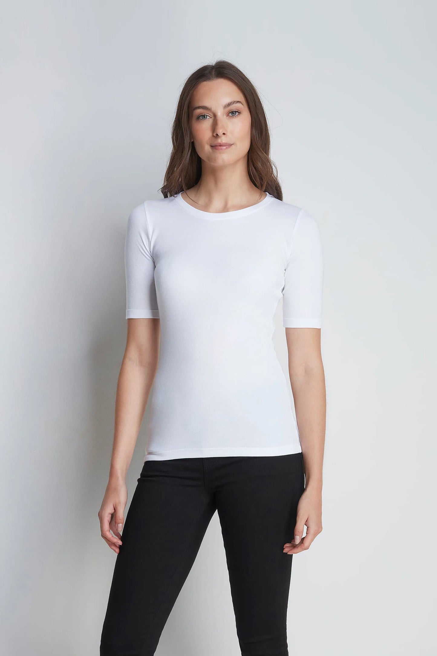 Half Sleeve Crew Neck Cotton Modal Blend T-shirt