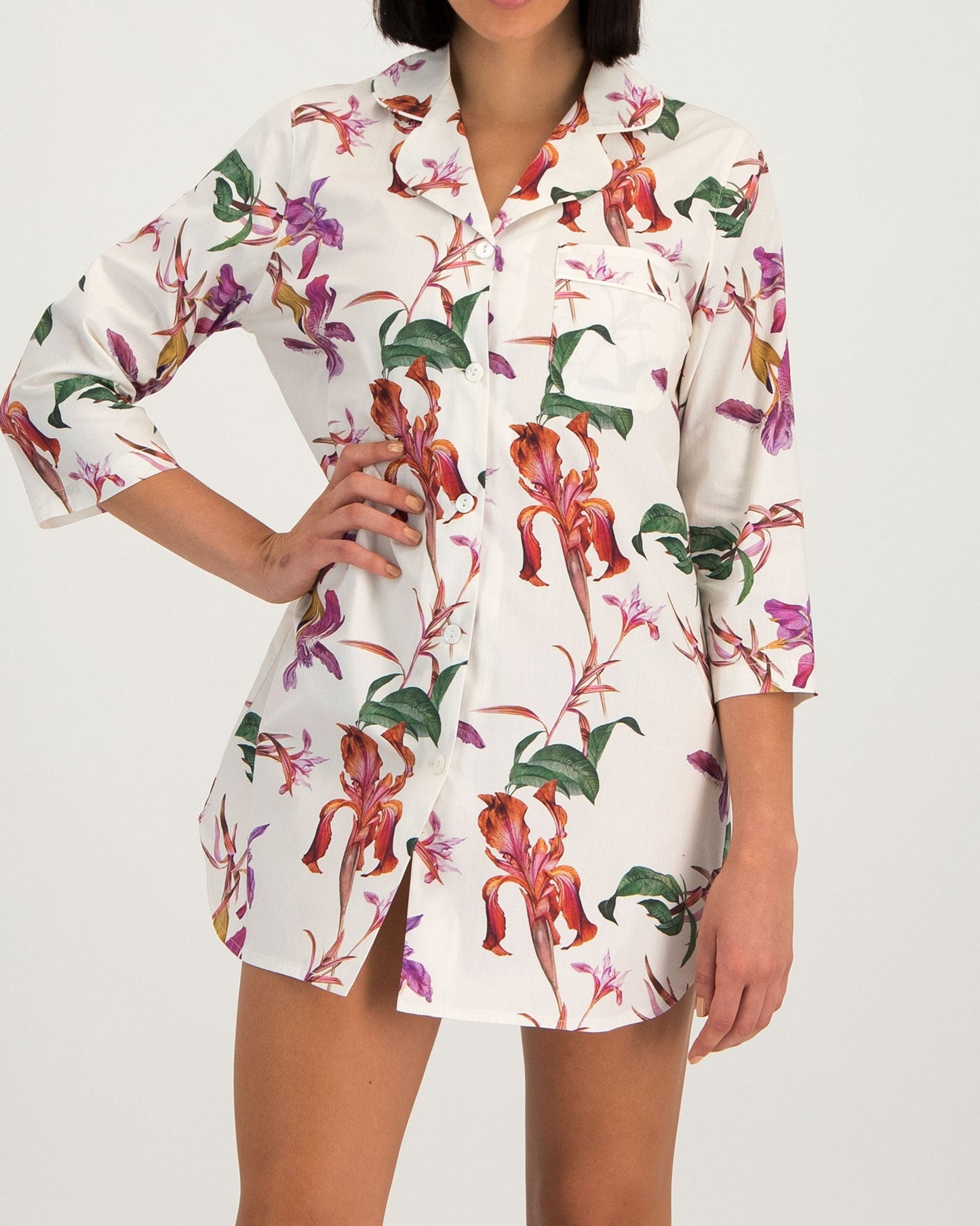 Women's Sleep Shirt - Iris White