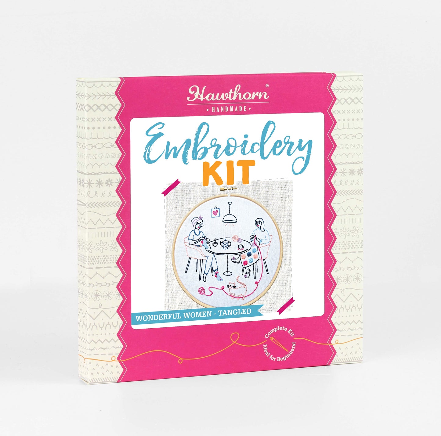 'Tangled' Knitting and Crochet Embroidery Kit for Beginners