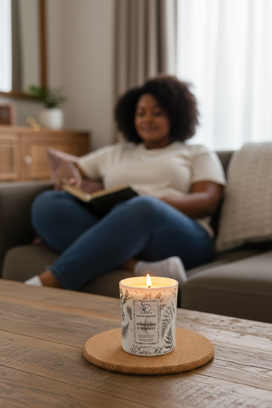 Wood Sage & Sea Salt – Luxury Soy Candle (30cl)